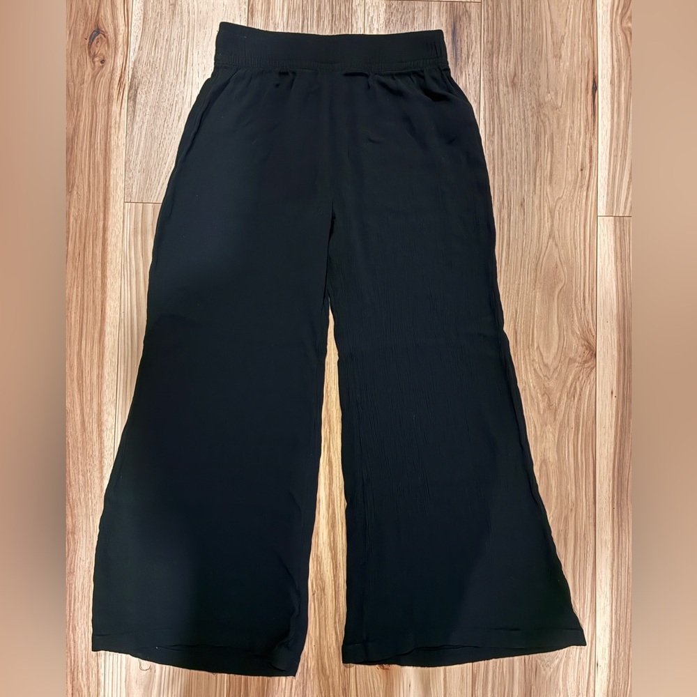Black Wide-Leg Pants
